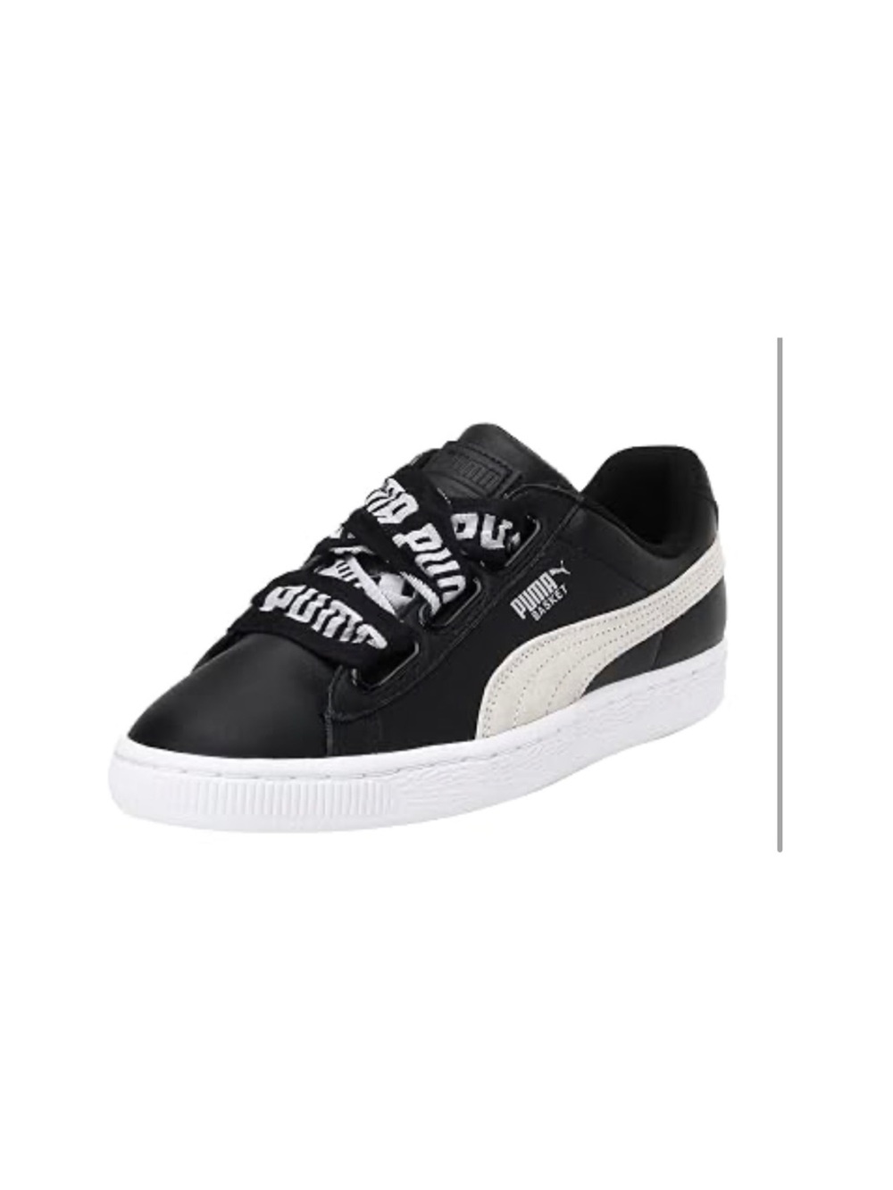 Puma Black Sneakers with White Formstrip